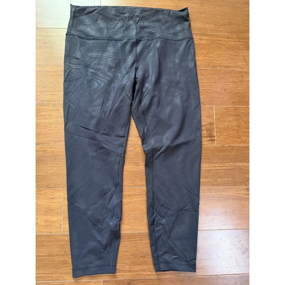Lululemon Wunder Train Black Foil Women's Sz 14